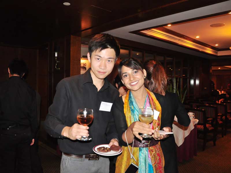 Host appreciation and networking reception