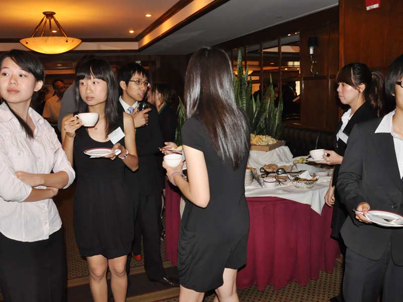 Host appreciation and networking reception
