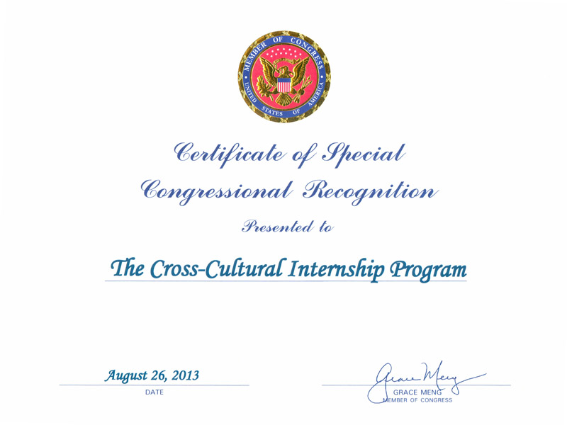 NYC Comptroller declared Aug 26, 2013 as "CCIP Appreciation Day" in NYC