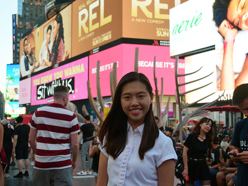 PR team at Times Square