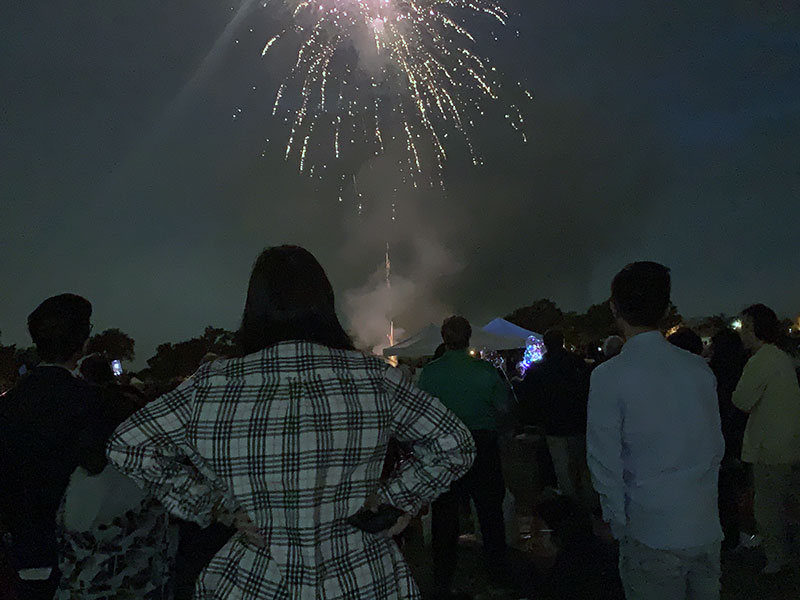 Concert and fireworks at Cunningham Park